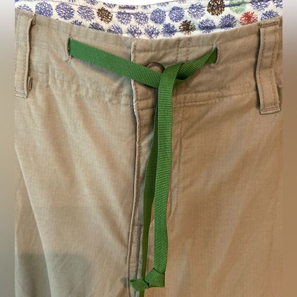 Horny Toad Sz 8 Khaki Outdoor Hiking Camping Pocket Lightweight Crop Pants - Picture 3 of 8